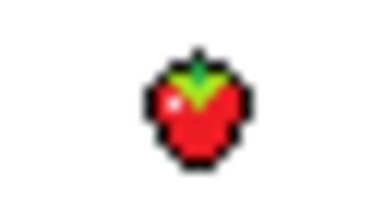 mini strawberry 2d pixel art