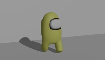 Model Karakter 3D Among us