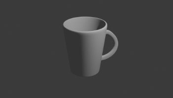 Model Mug 3D - untextured