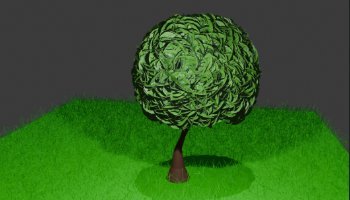 Model Pohon 3d yang realistis