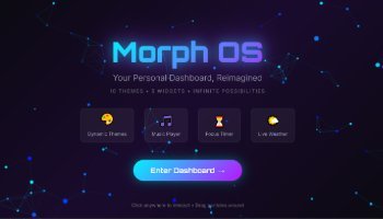 Morph OS - Dashboard Personal Interaktif