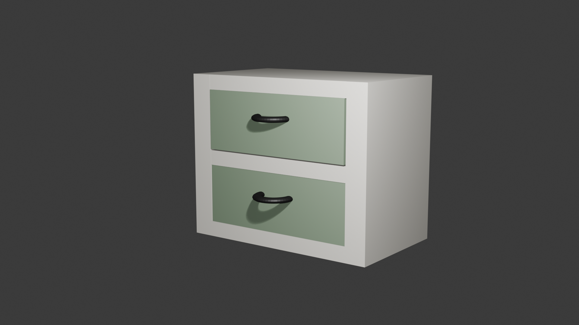Model 3D Blender Bentuk Laci