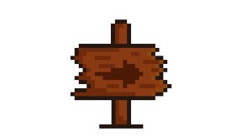 Aset 2D Pixel Petunjuk Arah