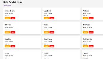 pemograman php kasir dengan basis data