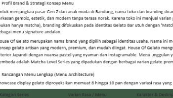 Perancangan Produksi Rencana Bisnis HOG