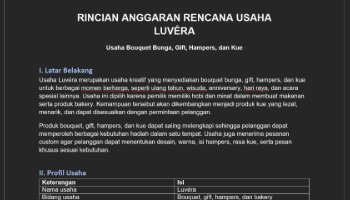 Perencanaan Anggaran dan Pengembangan Usaha