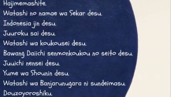 Perkenalan Diri Dalam Bahasa Jepang