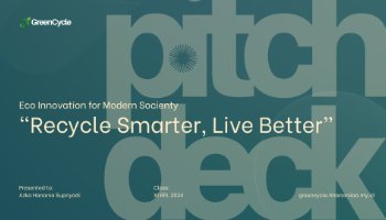 Pitch Deck GreenCycle - Website Bank Sampah Digital