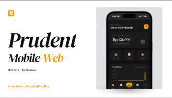 Pitch Deck Prudent : Mobile-web pencatat keuangan