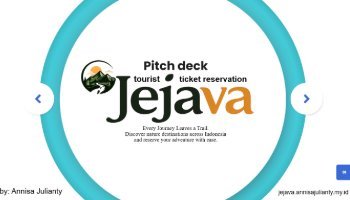 Pitch Deck Website JEJAVA (Reservasi Tiket Wisata))