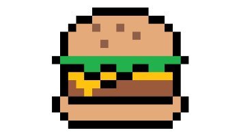 Pixel Art Burger Game MeowFly