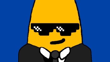 PIXEL KARTUN BANANA M A N