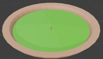 Platform (Grass in a pot)