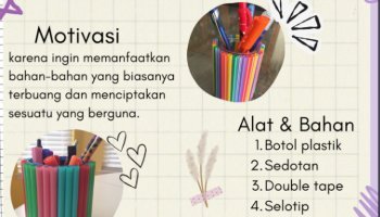 Poster Jurnal Visual Tempat Pensil