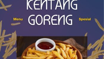 poster kentang goreng