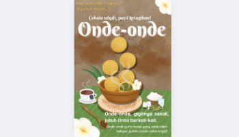 Poster Makanan Onde - onde