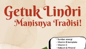 Poster makanan tradisional getuk lindri