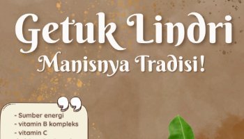 Poster makanan tradisional getuk lindri