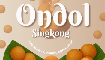 Poster Makanan Tradisional Ondol Singkong