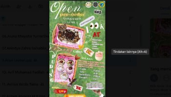 Poster Promosi "Pudding dan Pisang" Tugas Kokulikuler