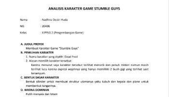 PSAT Laporan Analisis Karakter Stumble Guys