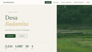 PSAT - Website Profil Desa Badamita