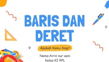 rangkuman baris dan deret matematika