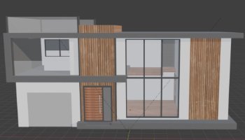 Rumah Modern Kayu Abu Minimalis