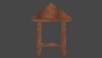 Saung ika 3D Model Blender