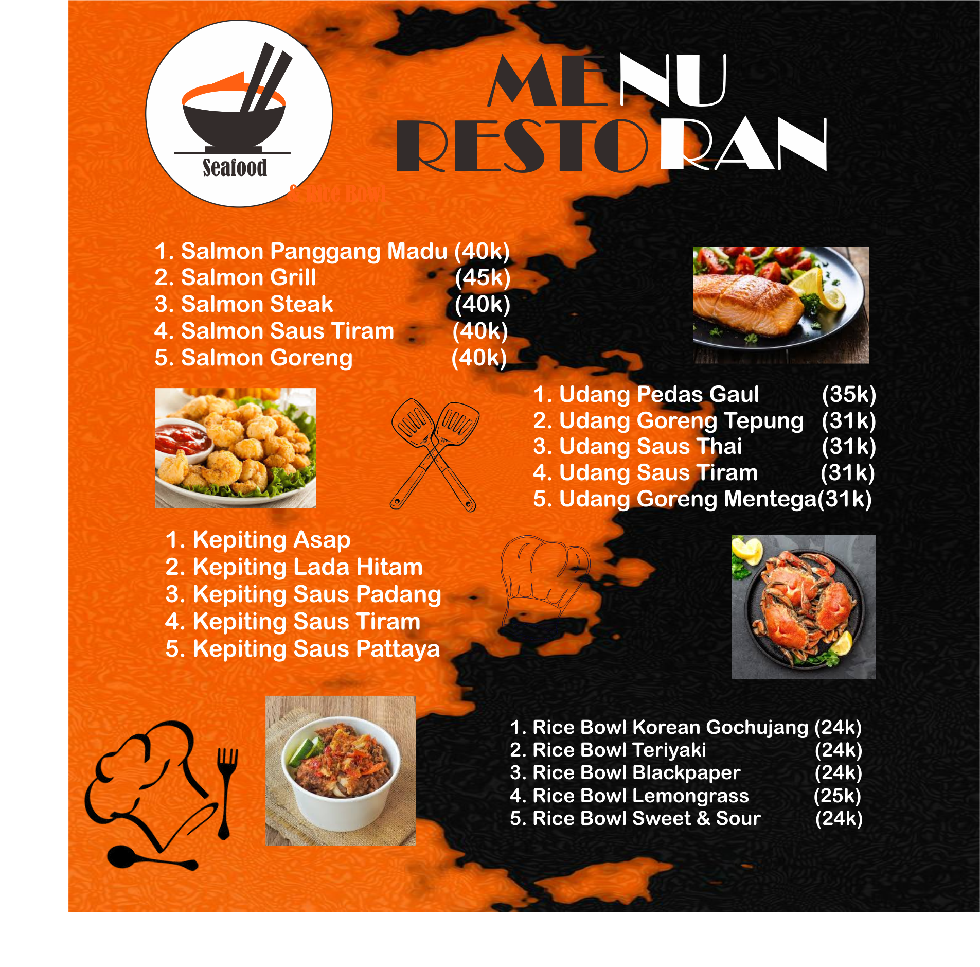 flayer makanan