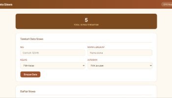Sistem Data Siswa Berbasis PHP OOP