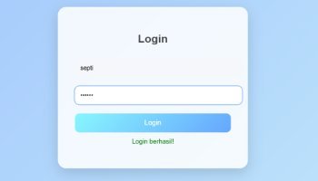 tampilan login