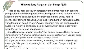 Teks Hikayat Sang Raja Dan Bunga Ajaib
