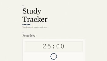 Tool Study Tracker Pomodoro Y2K