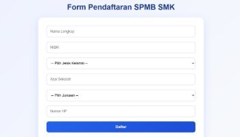 TUGAS AKHIR PSAT RPL MEMBUAT FORMULIR SPMB