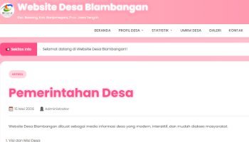 Tugas Akhir Web Desa Blambangan