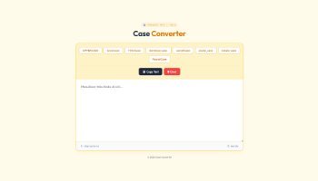 Web Case Converter - Portfolio #41