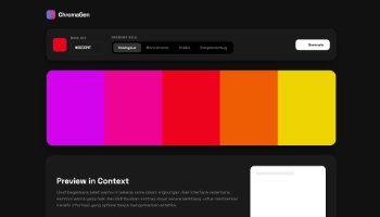 Web Chroma Gen - Portfolio #84