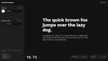 Web Color Contrast Checker - Portfolio #47