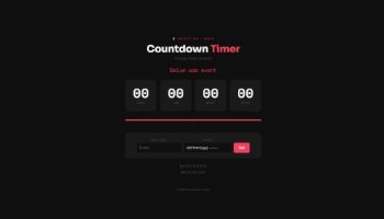 Web Countdown Timer - #51