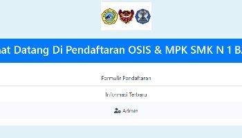 Web Pendaftaran Osis Dan Mpk Skansa