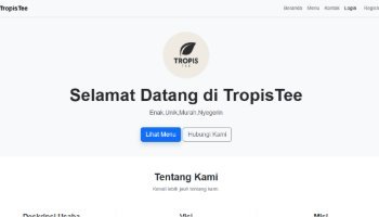 Web perusahaan tropis tee