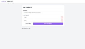 Web Poll Creator - Portfolio #74