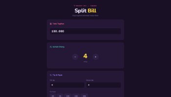 Web Split Bill - Portfolio #77
