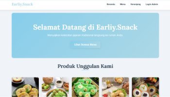 Web Toko Penjualan Early Snack