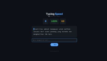 Web Typing Speed - Portfolio #79