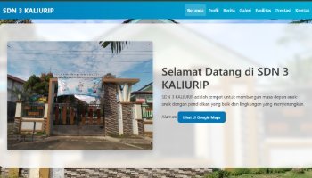 Website Sekolah SDN 3 Kaliurip menggunakan HTML