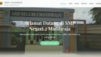 Website Sekolah SMPN 2 Mandiraja