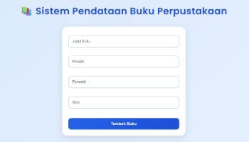 Website Sistem Data Buku Perpustakaan