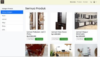 Website Toko Online Erlangga Mebel